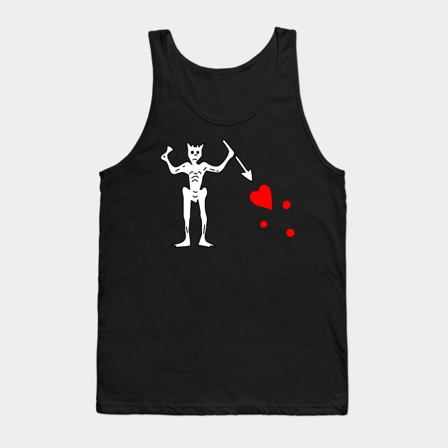 Blackbeard Edward Teach Tank Top by Christyn Evans